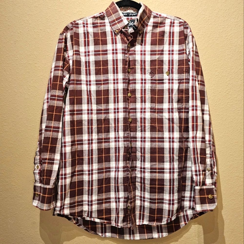 Wrangler George Strait Collection Plaid Button Down Shirt Size Small